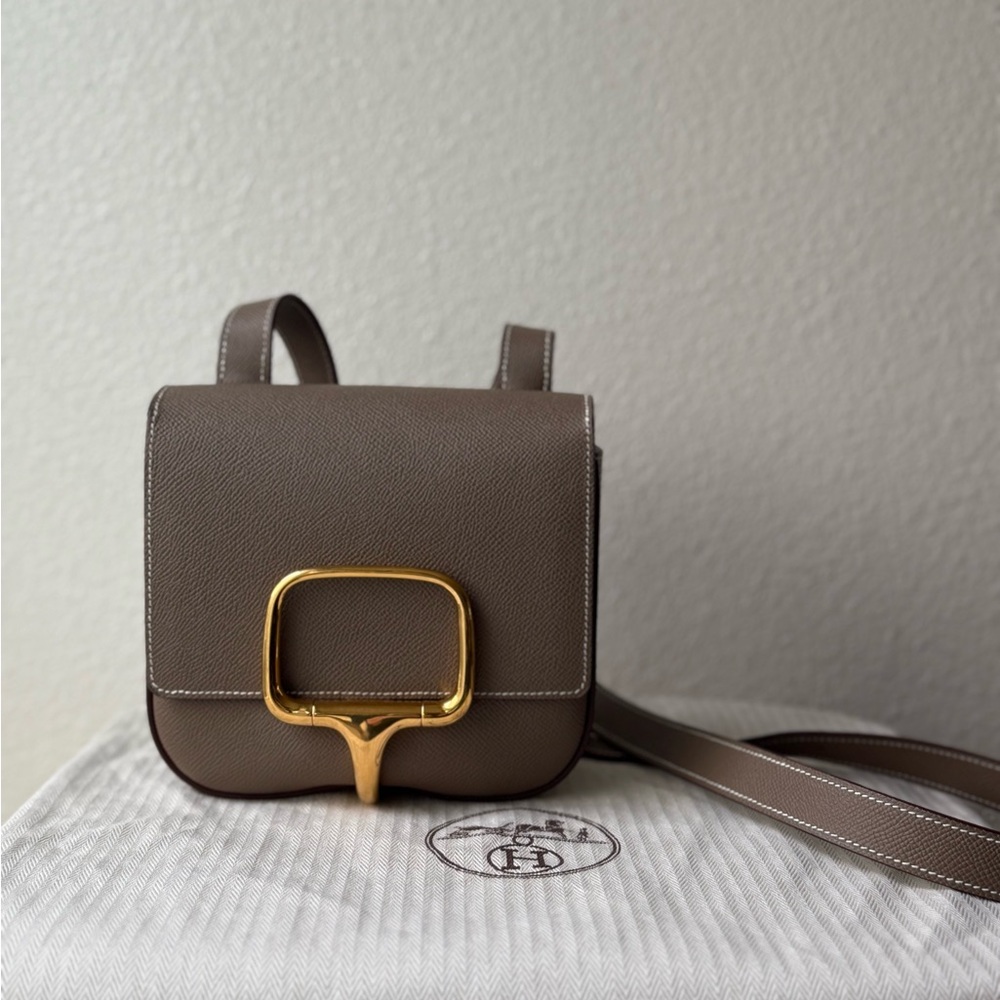 HERMES DELLA CAVALLERIA MINI BAG in EPSOM LEATHER with Gold HW - Picture 2 of 16